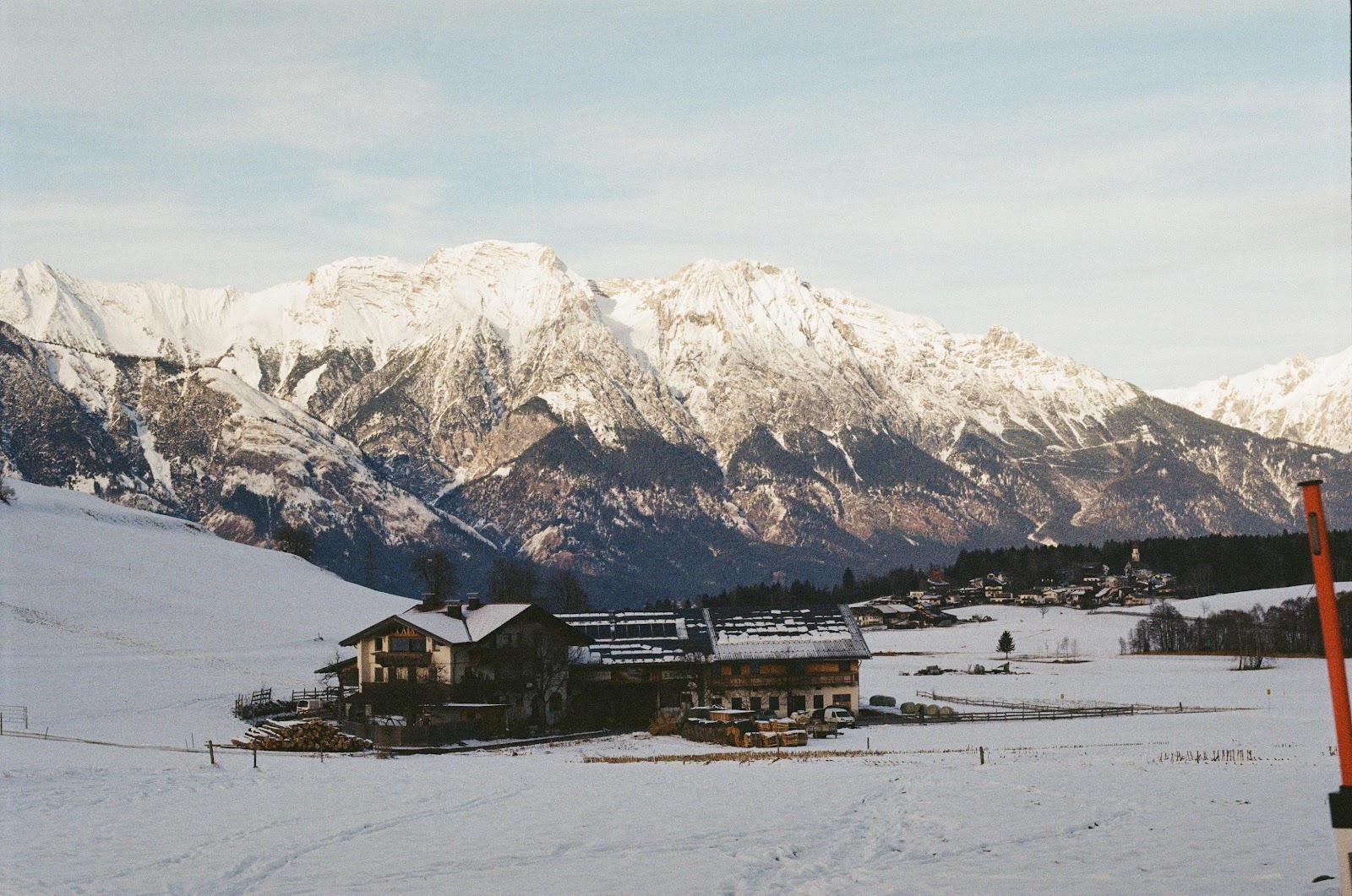 Alpenpanorama in de winter